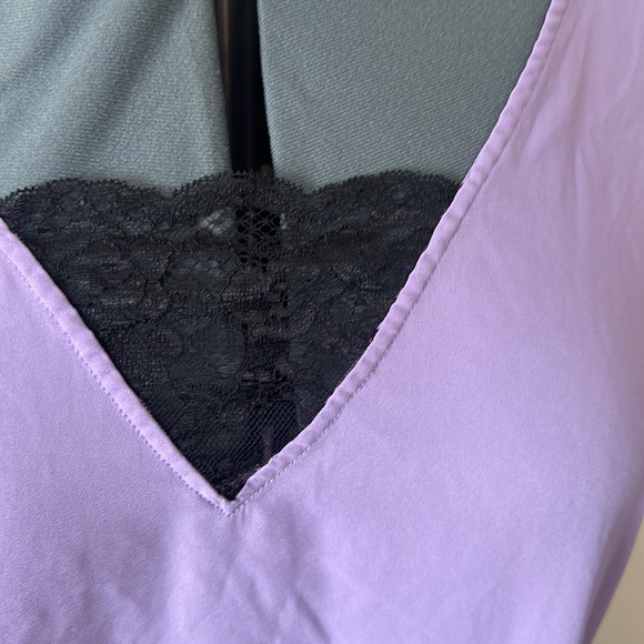 ❌SOLD❌Torrid Georgette Lace Insert Blouse - Picture 3 of 5